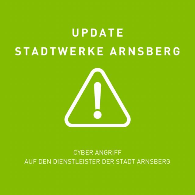    UPDATE Cyber Angriff
Trotz der aktuellen IT ...